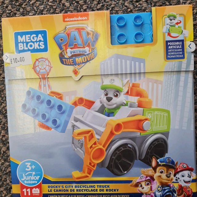 PAW PATROL ROCKY RECYCLING TRUCK MEGA BLOKS