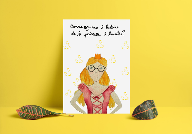 Affiche Jasmine princesse à Lunettes