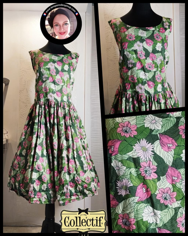 Robe Collectif Palm Blush Flared T50