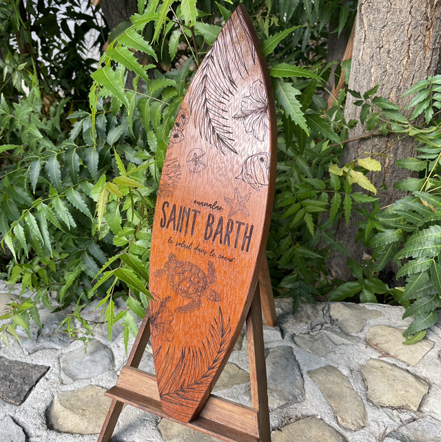 Décoration « surf en IPE »