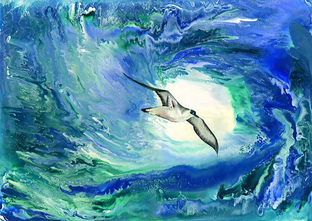 Birdswirl Poster Print A3 