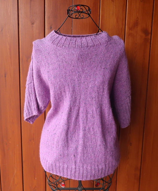 Knitted Purple Jumper Size Small