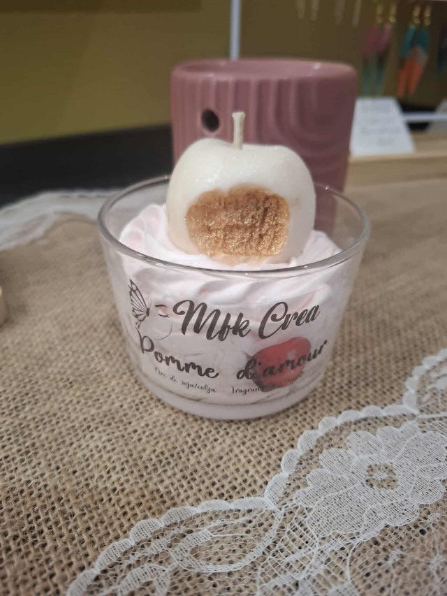 Bougie parfumée pomme d&#039;amour