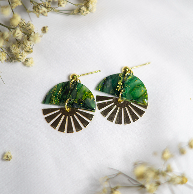 Coloris emeraude - Boucles Soleil