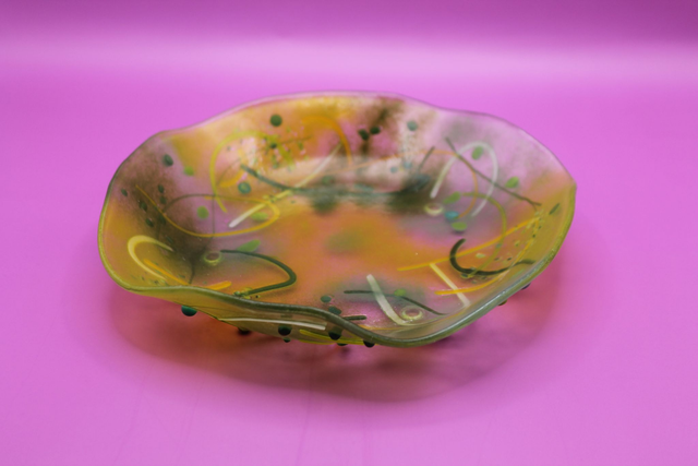 9" Multi Greens Fluted Bowl