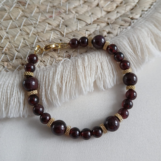 Dames armband Granaat (1.150)