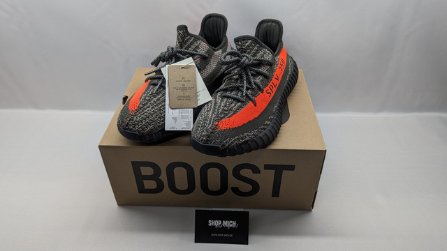 ADIDAS │ YEEZY Boost 350 V2 Carbon Beluga (Grau, Orange, HQ7045, NEU)