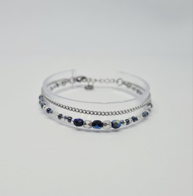 Valentina noir/argenté (Bracelet)