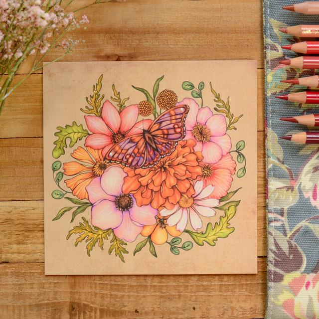 &quot;Wild Blooms&quot; postcard