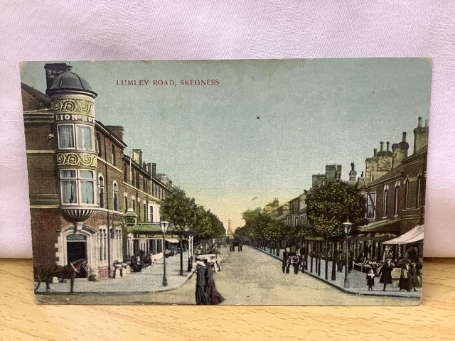 Skegness, Lumley Road, Lincolnshire, antique unbranded postcard. Our Ref No. R732 £2.25