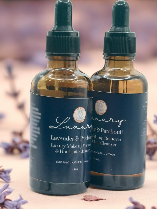 Luxury Makeup Remover &amp; Hot Cloth Cleanser (45ml) - Lavender &amp; Patchouli
