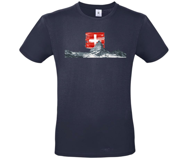 tee-shirt shop imprimé thème MONT-CERVIN-SUISSES, emblèmes pays du monde.