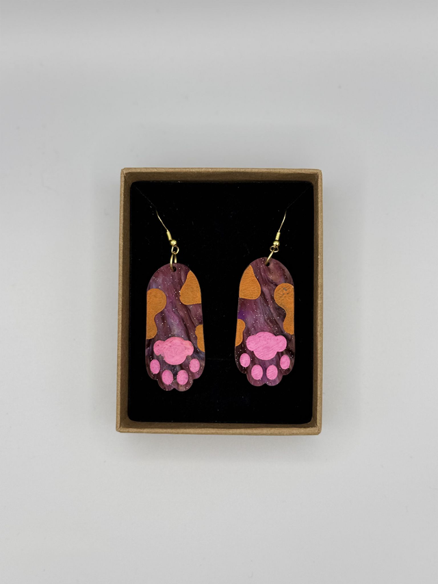 Boucles d’Oreilles « Patte de Chat » 