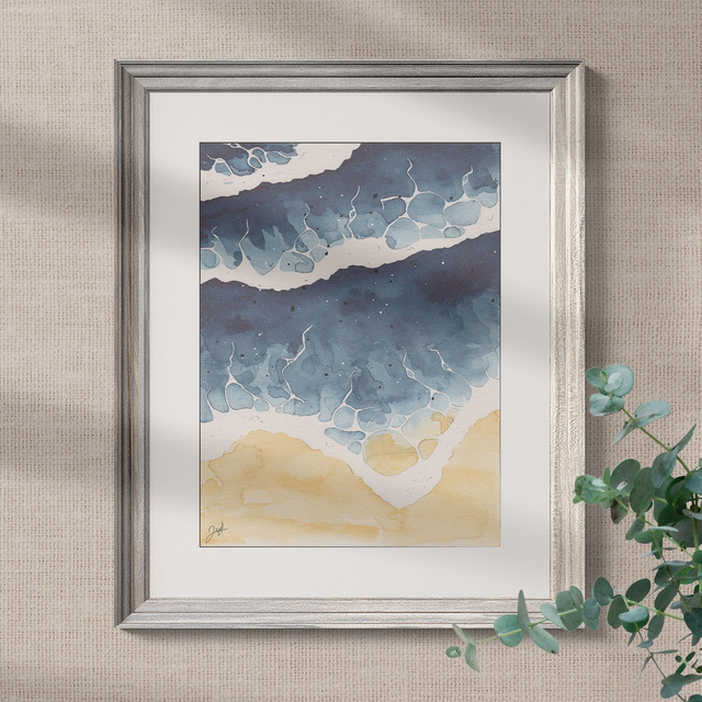 Affiche 40x50 - Bord de Mer - Indigo