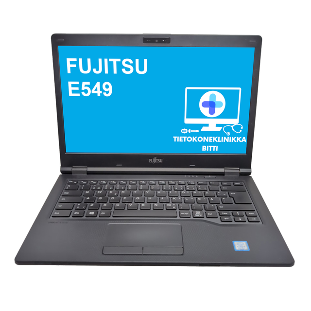 Fujitsu LifeBook E549 | i5-8265U | 16 GB| 256 SSD | 14″ | Hyvä