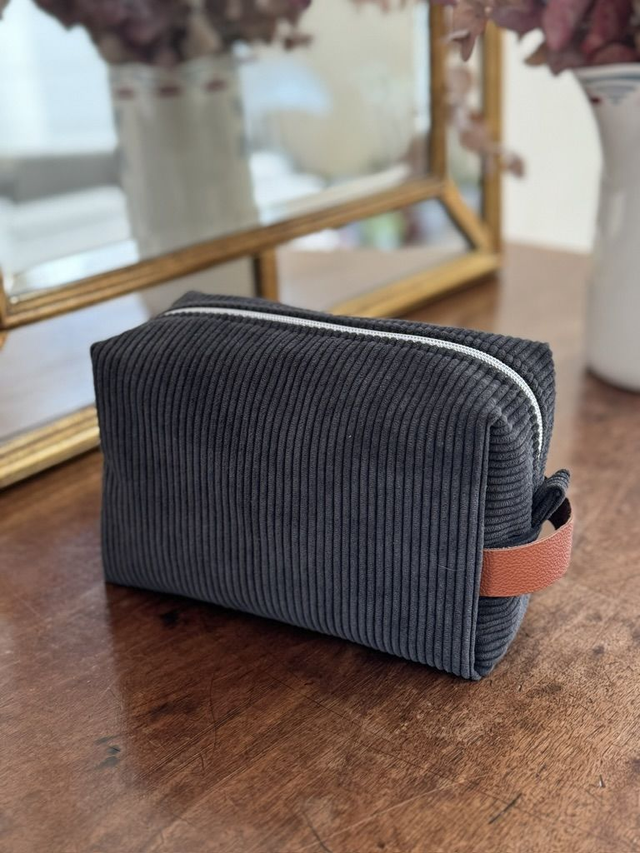 Trousse de toilette velours homme