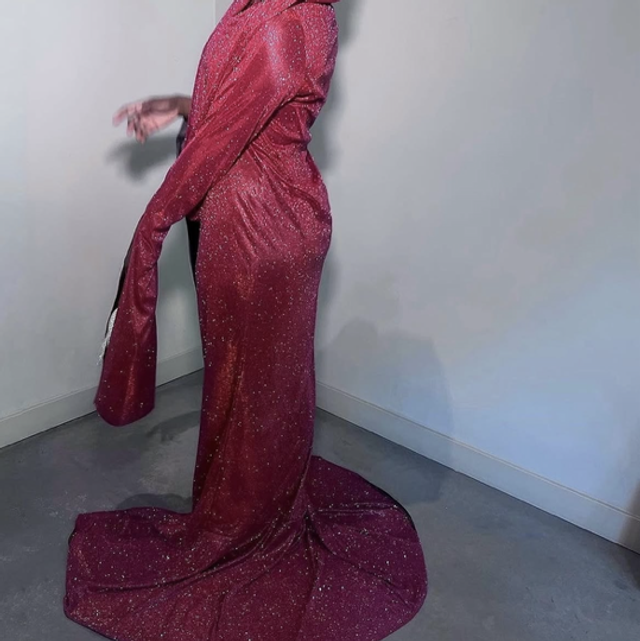 Red Mermaid Prom Dress 