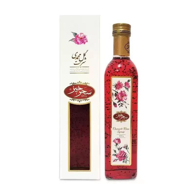Sahar khiz Ružový Sirup s chia semienkami 650 gr.