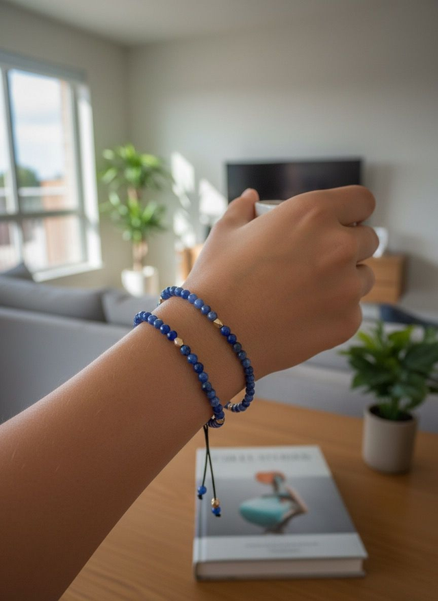 Bracelet 34 pierres facettes