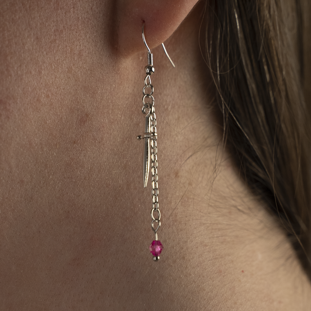 Little Athéna - Boucles d&#039;oreilles argentées