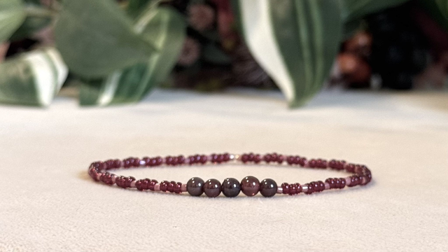Bracelet | Grenat - Éléments 1