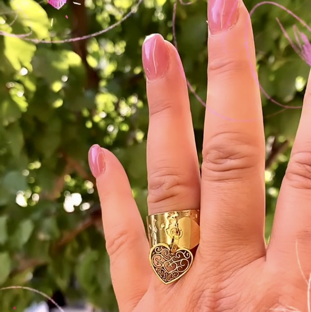 Bague double coeur 🩷