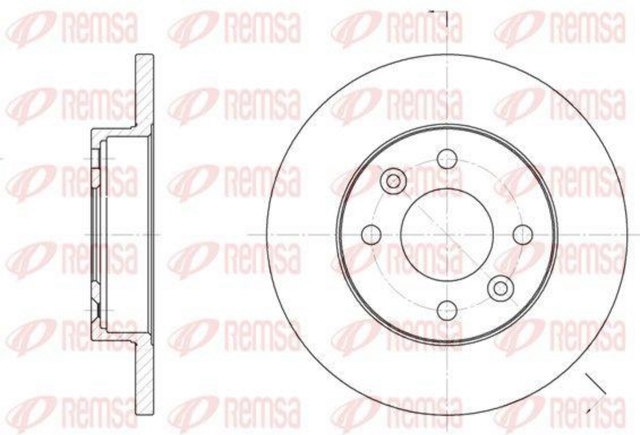 Remsa Disco freno Renault Twingo I 1993-2012 EAN8427975150608