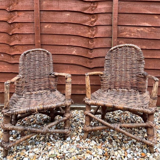 A Pair of 19th Century Folk Art Children’s Chairs