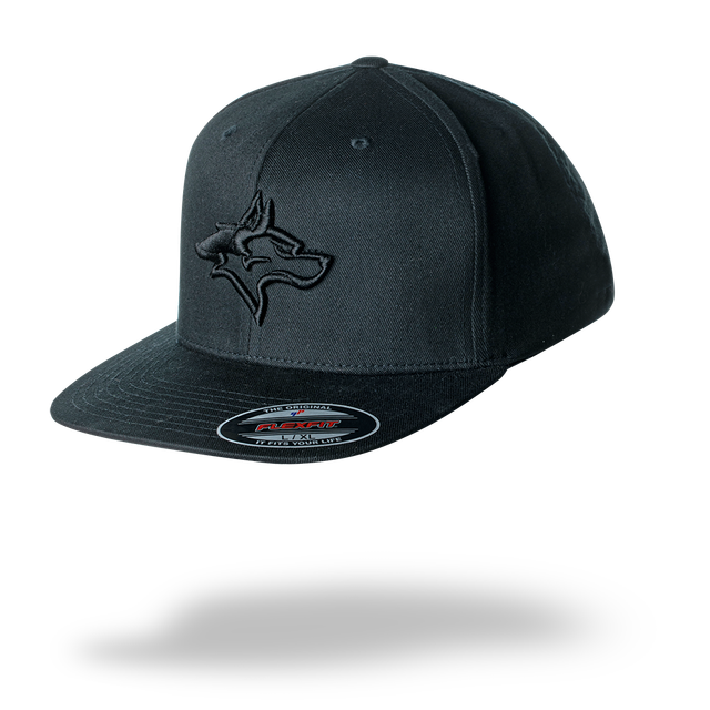 Huskies Wels Cap all black gebogen oder geraden Schild