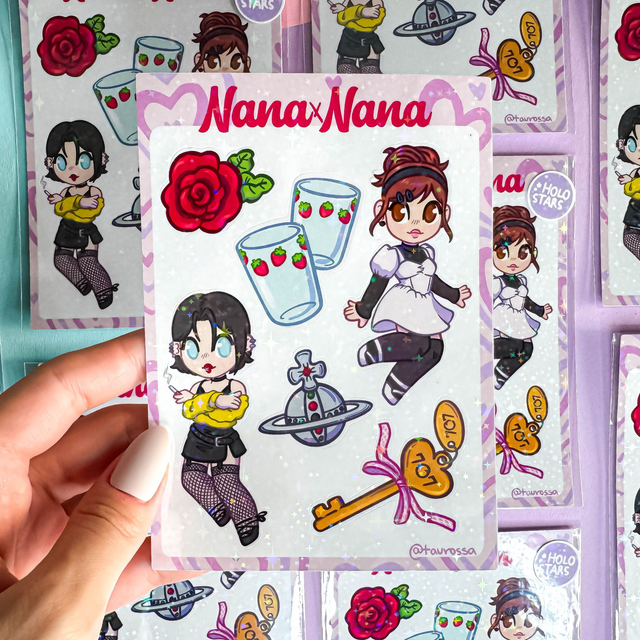 Nana fanart sticker sheet (paket nalepk)