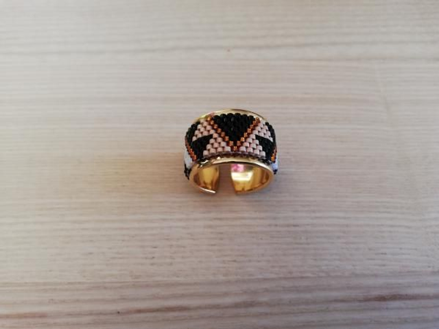 Aztèque noir/champagne