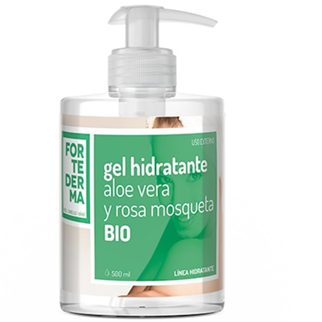 Gel Hidratante de Aloe Vera Rosa Mosqueta Bio Vegan 500ml Fortederma Herbora