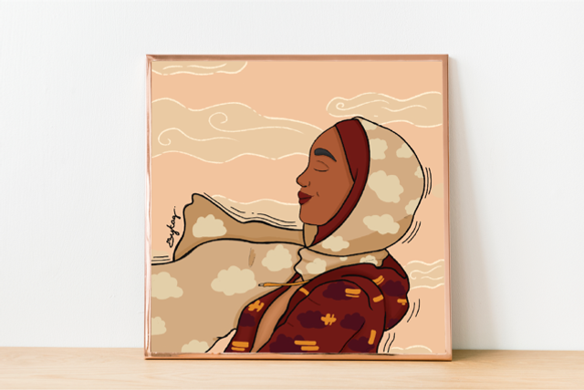 Girl toppled