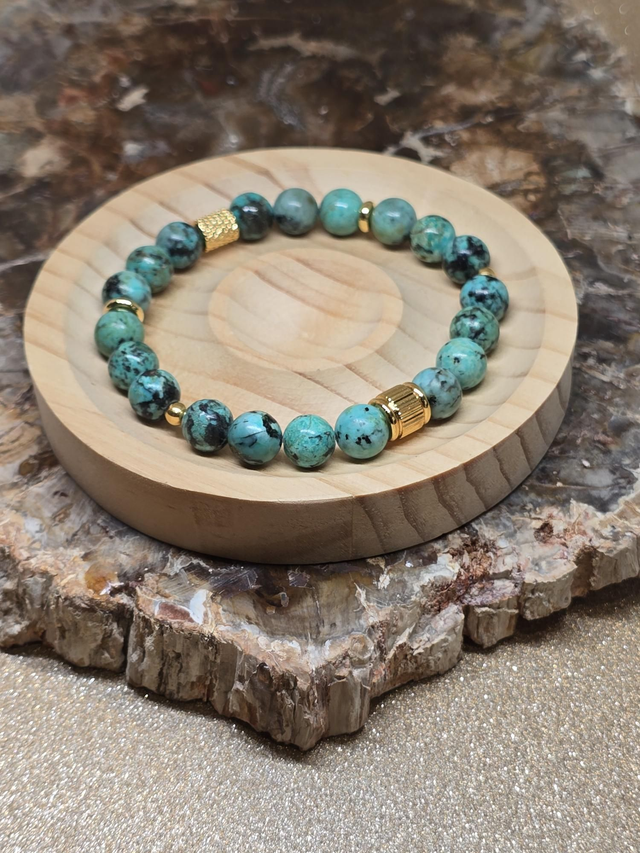 Bracelet Turquoise d'Afrique en 0,8 cm