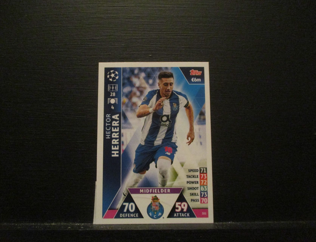 Hector Herrera - UEFA Champions League Match Attax 2018/19 Original Trading Card #351