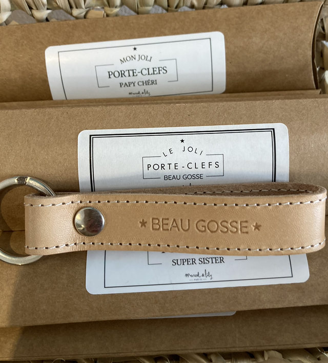 Porte clés en cuir