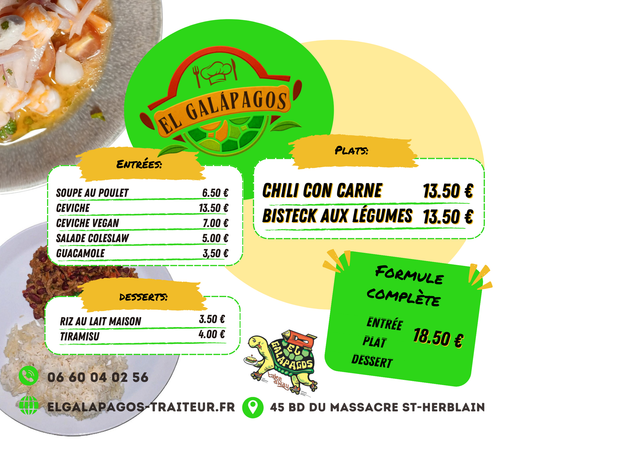 Formule complète - Menú completo