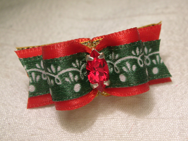 Noeud pour chien fantaisie-Noel-guirlandes