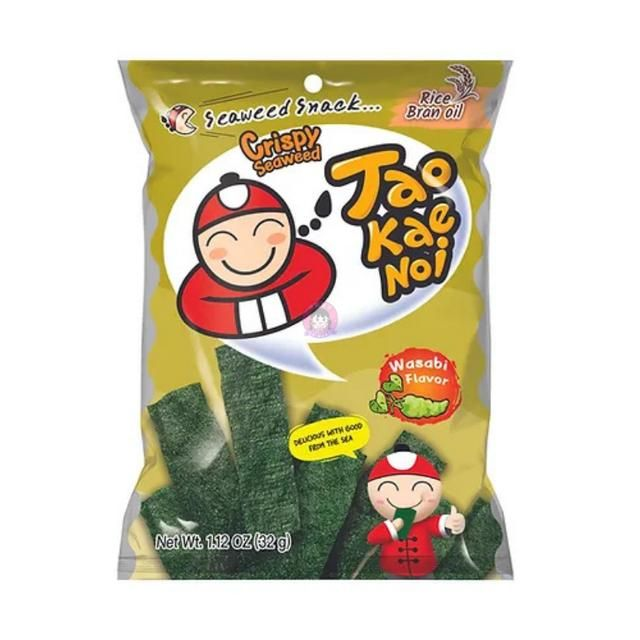 小老板 TaoKadenoi 小老板脆紫菜芥末味32g Taokaenoi Crispy Seaweed Wasabi Flavour