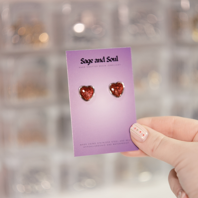Sale - Heart Studs