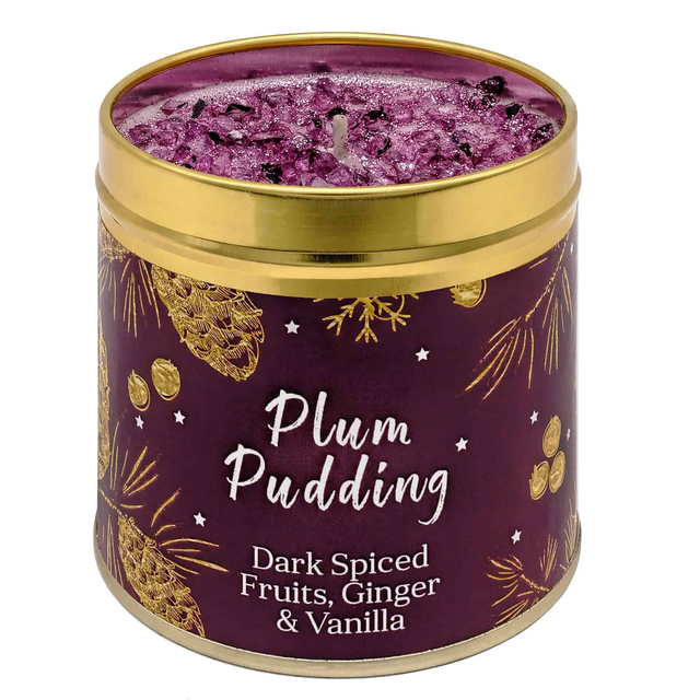 Plum Pudding Christmas Candle  