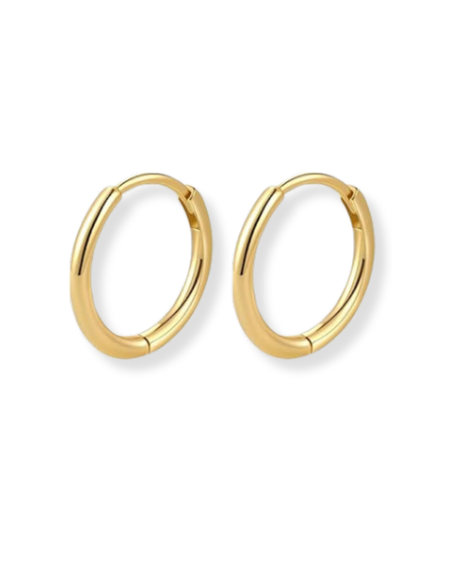 PAIRE DE CREOLES DOREES