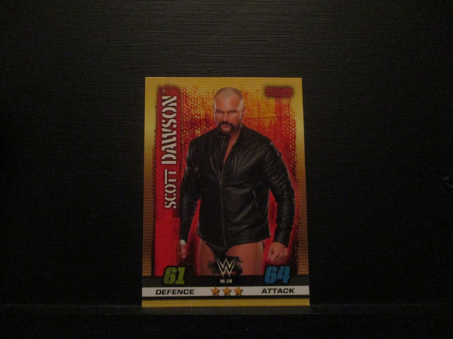 Scott Dawson - Raw Slam Attax 10th Edition Original Trading Card #126