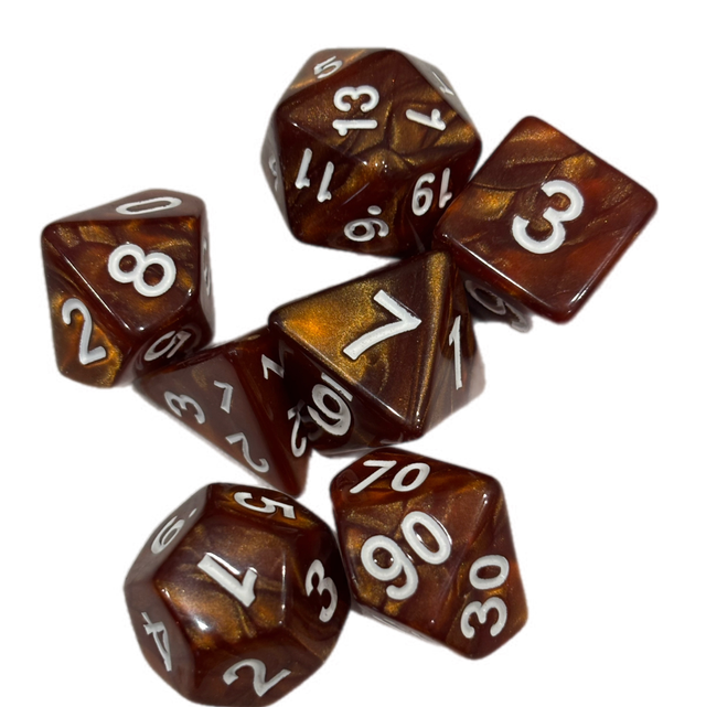 Dés -Set de 7 formes