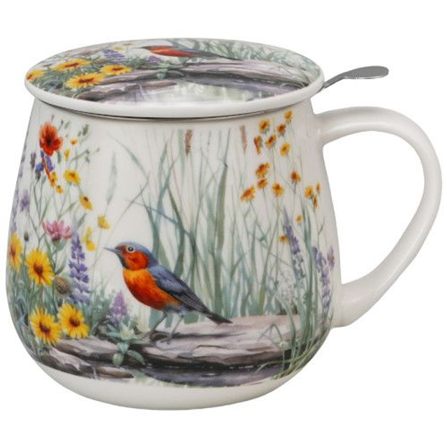 Taza july, porcelana 0,40 l. filtro y tapa, en caja de regalo. *565