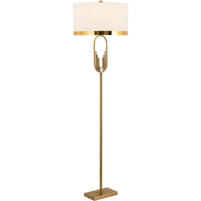 Maison Madis – "Aura" Art Deco Design Vloerlamp (165cm) – Luxe Messing