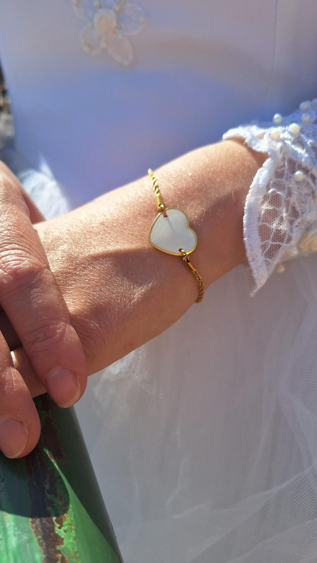 Bracelet torsadé cœur 