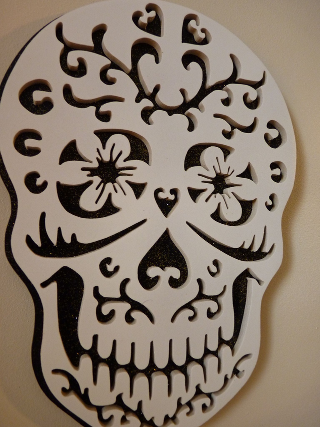 Tête de mort ou Calavera - 18x25 cms