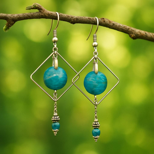 Boucles d'oreilles Apatite - Vitalité &amp; Apaisement Émotionnel