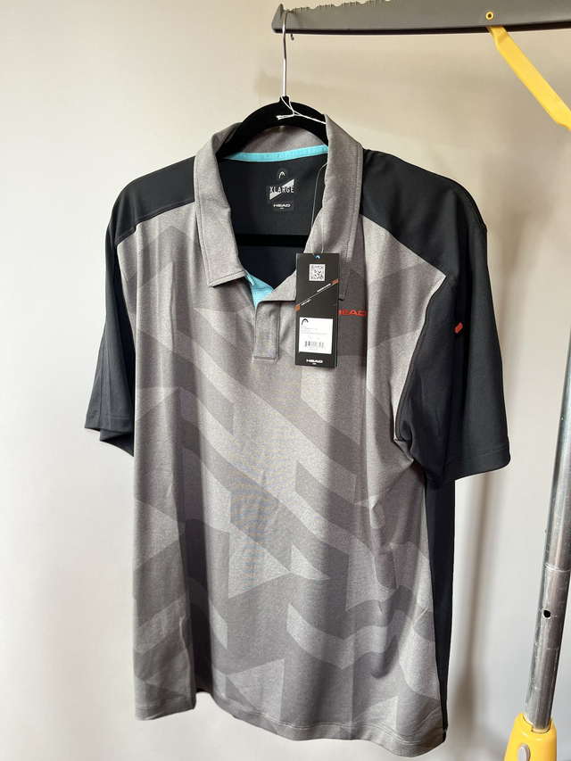 HEAD - Vision Camden Polo - Grey/Black/Red - XL